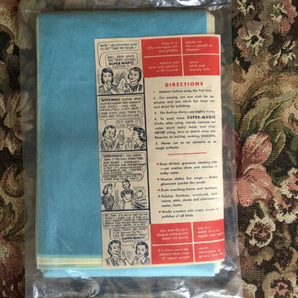 NEW Vintage Tupperware Super-Magic All-Purpose Towels & Washable Cloths 12-Pack - Picture 2 of 2